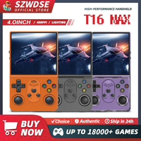 New T16 MAX Handheld Game Console 4.0-inch IPS Screen Linux RK3326 Retro Video Games Player 3000mAh 64G 18000+ Classic Game Gift
