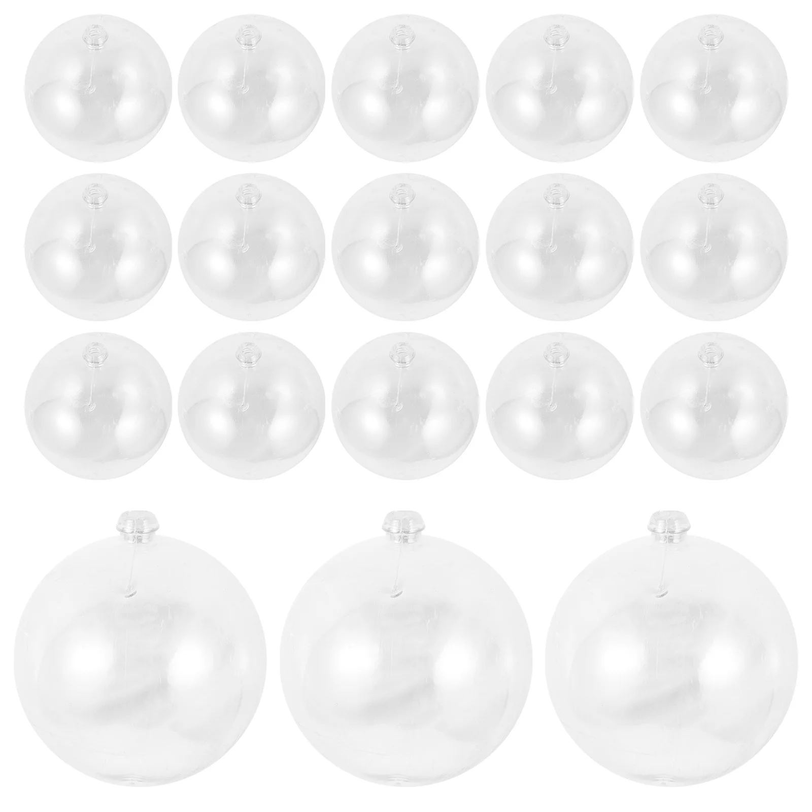 

25 Pcs Christmas Decoration Balls 6CM Clear Plastic Iridescent Fillable Xmas Tree Hanging naments Festive Supplies