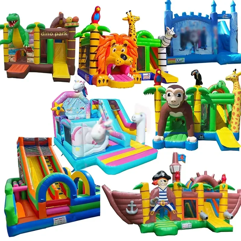 High Quality Wholesale Bouncy Castle Inflatable Bouncing Castle With Slide Commercial Bouncy Castle for Kids