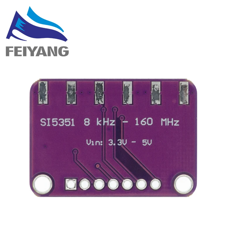 1PCS DC 3V-5V Si5351A Si5351 I2C Clock Generator Breakout Board Module Signal Generator Clock 8KHz-160MHz For Arduino