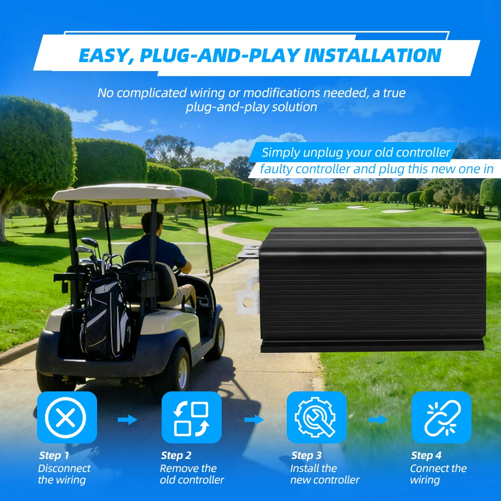 

48V 300A 1204-412 Controller 101840203 for Curtis Club Car DS Carryall 1996-2006 Speed Controllers