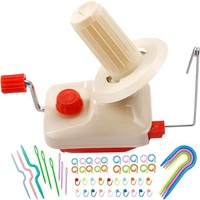 BUDDUR Hand Operated Yarn Winder Portable For Cotton Yarn Thread Balls Making Fiber Wool Manual Handheld Winding Machine