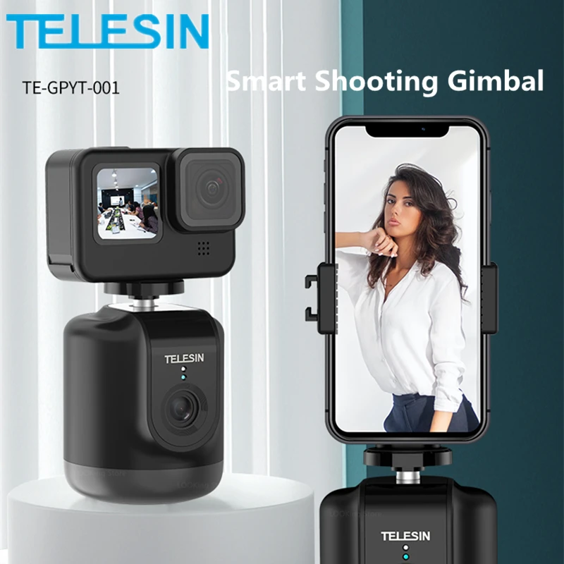 TELESIN TE-GPYT-001 Smart Shooting Gimbal Selfie 360° Auto Object Tracking For GoPro Insta360 Osmo Action Smartphone Camera