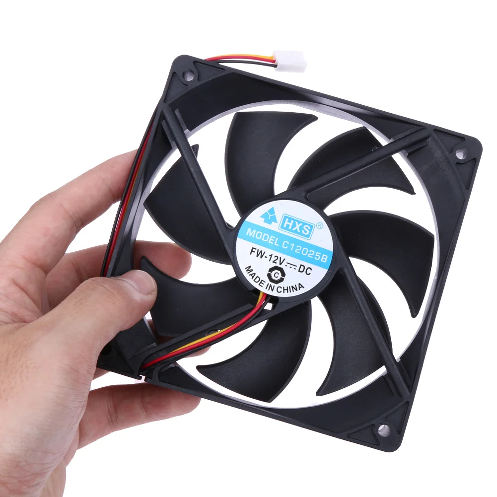 120mm 120x25mm 12V 3Pin DC Brushless PC Computer Case Cooling Fan High Speed Cooling fan for Chassis Power Supply  0.30A 1300rpm