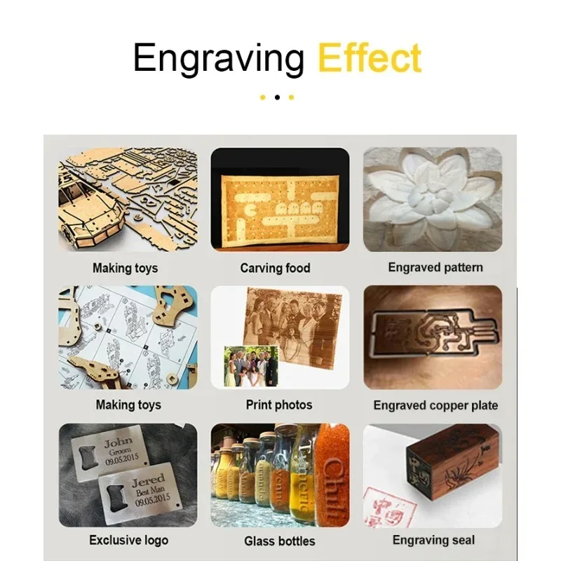 All Metal CNC and laset 2 in 1 Engraving Machine With Phone Software 80w laset Engraver Rotary Model 100CM Area laset Cutter