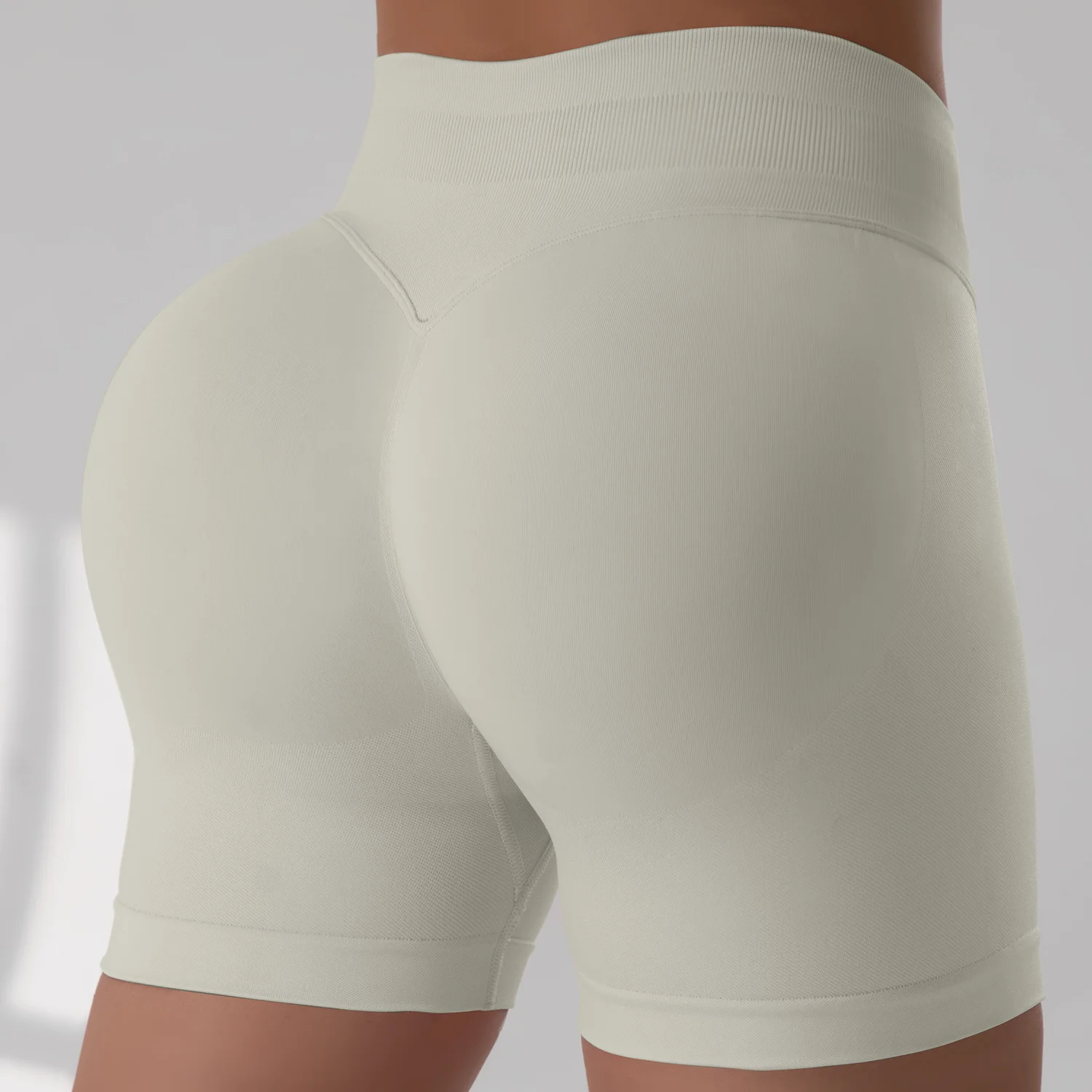 ผู้หญิงเซ็กซี่วิ่งออกกําลังกายกางเกงขาสั้นเลกกิ้งBikerขี่จักรยานกางเกงขาสั้นไร้รอยต่อเลกกิ้งกีฬาโยคะกางเกงขาสั้น