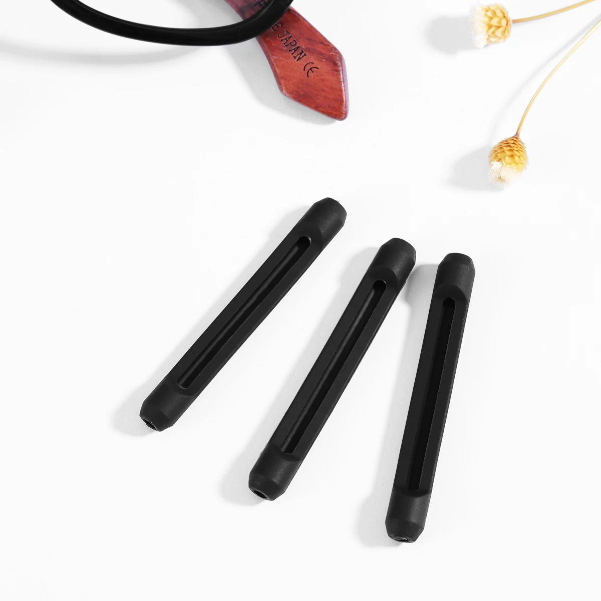 

5 Pairs Silicone Ear Hooks 55mm Length 7mm Diameter for Eyeglasses Sunglasses Anti-slip Glasses Leg Accessories Fits All