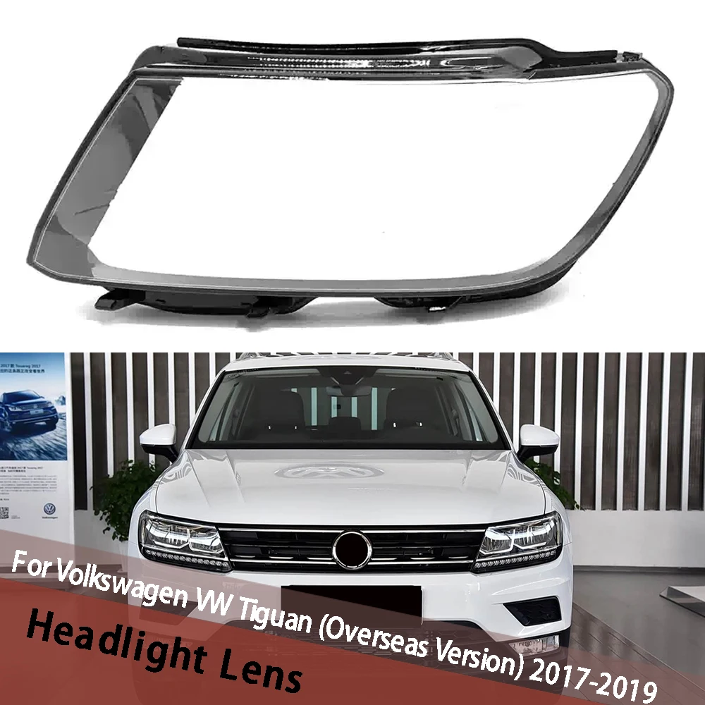 

For Volkswagen VW Tiguan (Overseas Version) 2017 2018 2019 (Low) Head Lamp Shade Headlight Cover Lampshade Headlamp Shell Lens