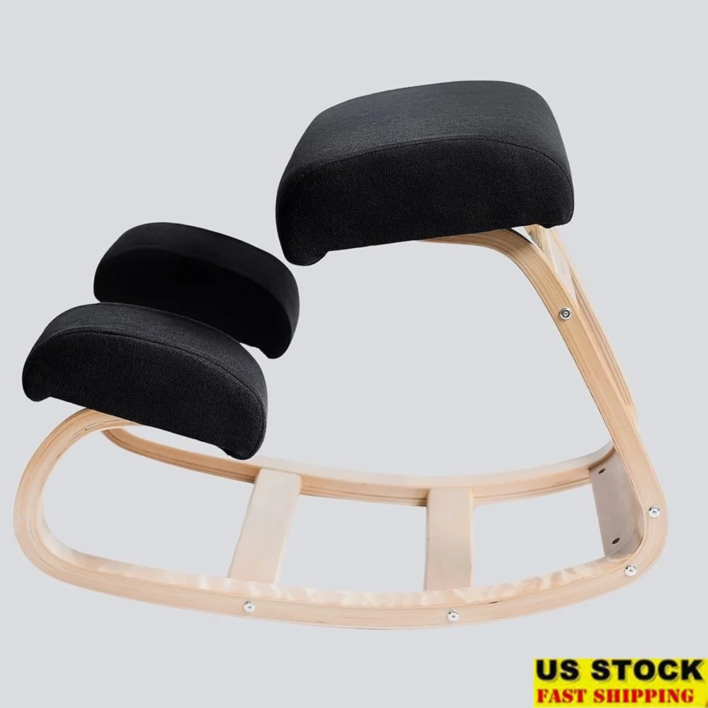 

Ergonomic Kneeling Chair Home Office Active Sitting Posture Corrector Memory Foam Cushions Rocking Stool Computer Work