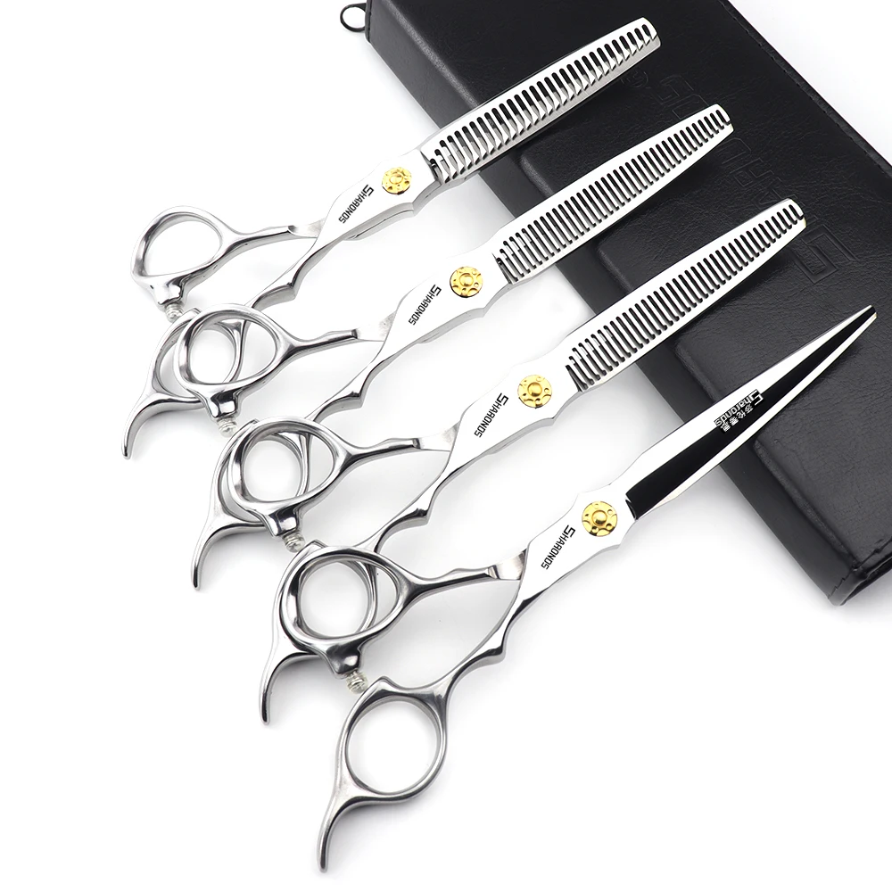 

Hair salon hair clippers, professional 6.5-inch hair salon hairstylist's exclusive hair clippers, flat tooth clippers set.