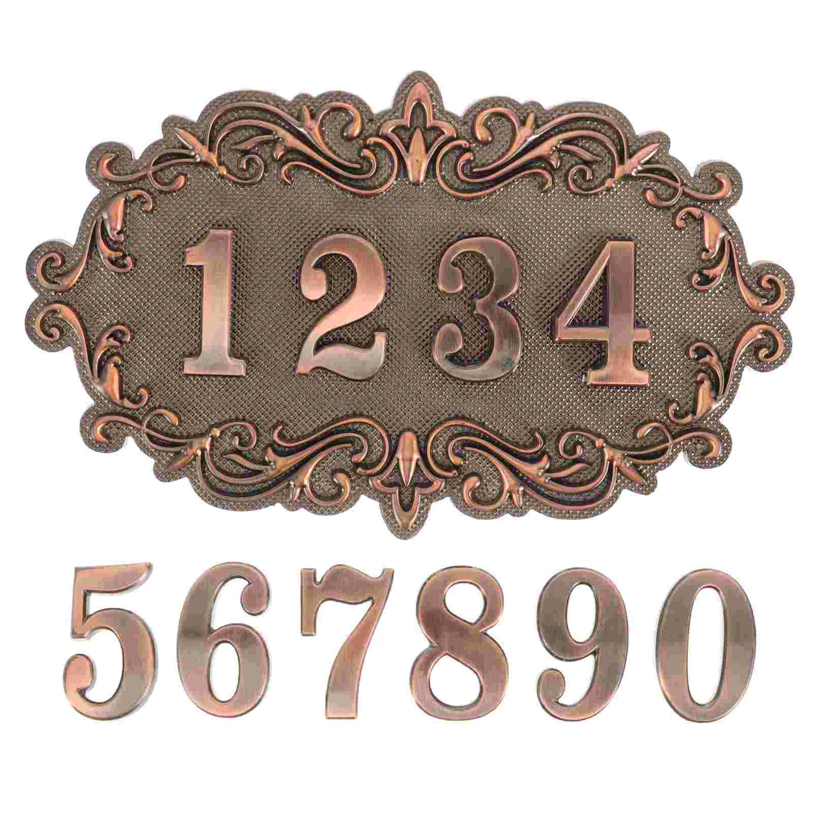 Mailbox Number Sticker House Emblems Address Numbers European Style Door Sign Home for