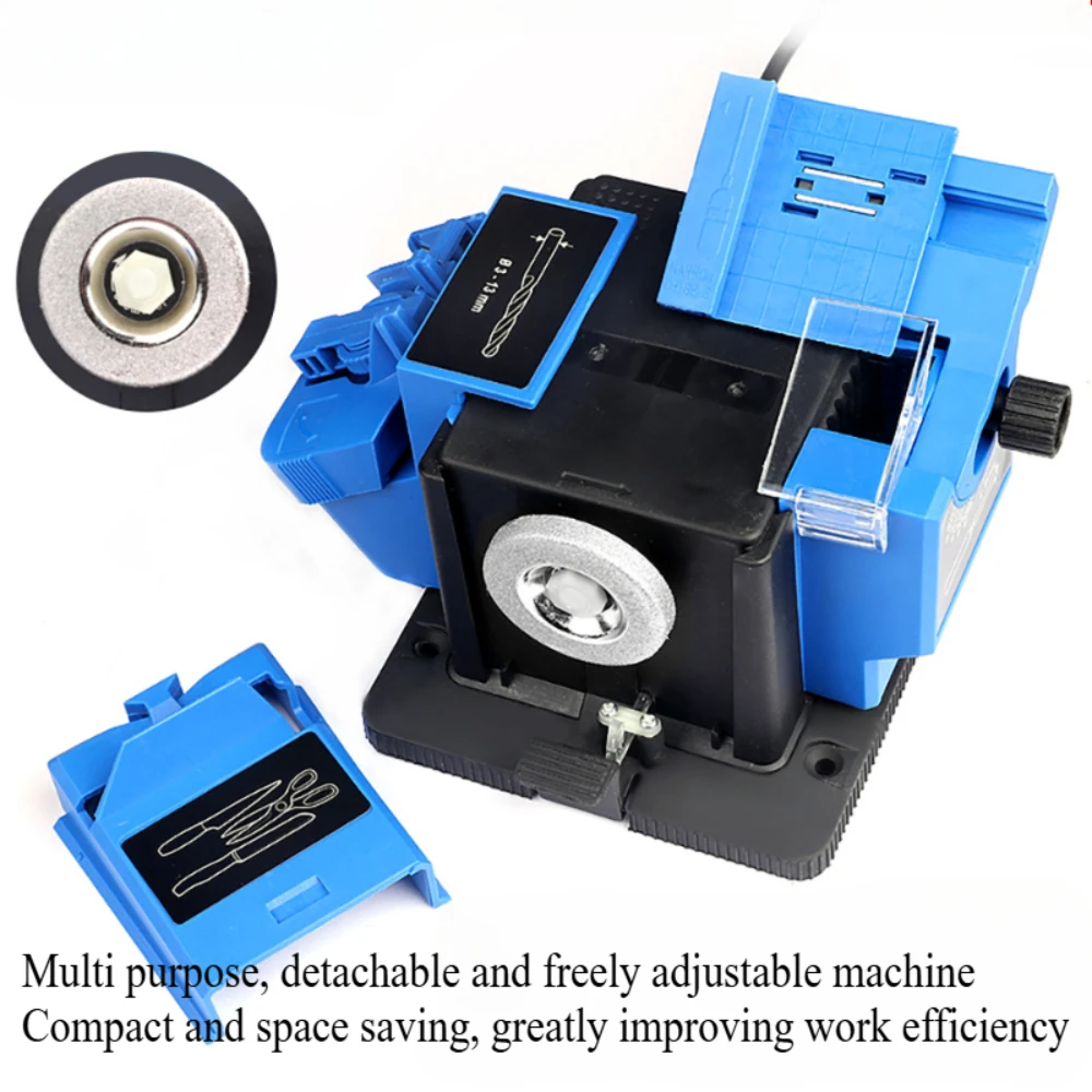 Electric Knife Sharpener 4 in 1 Multifunction Sharpener Household Grind Tool Multifunctional Sharpening Machine for Chisel HSS