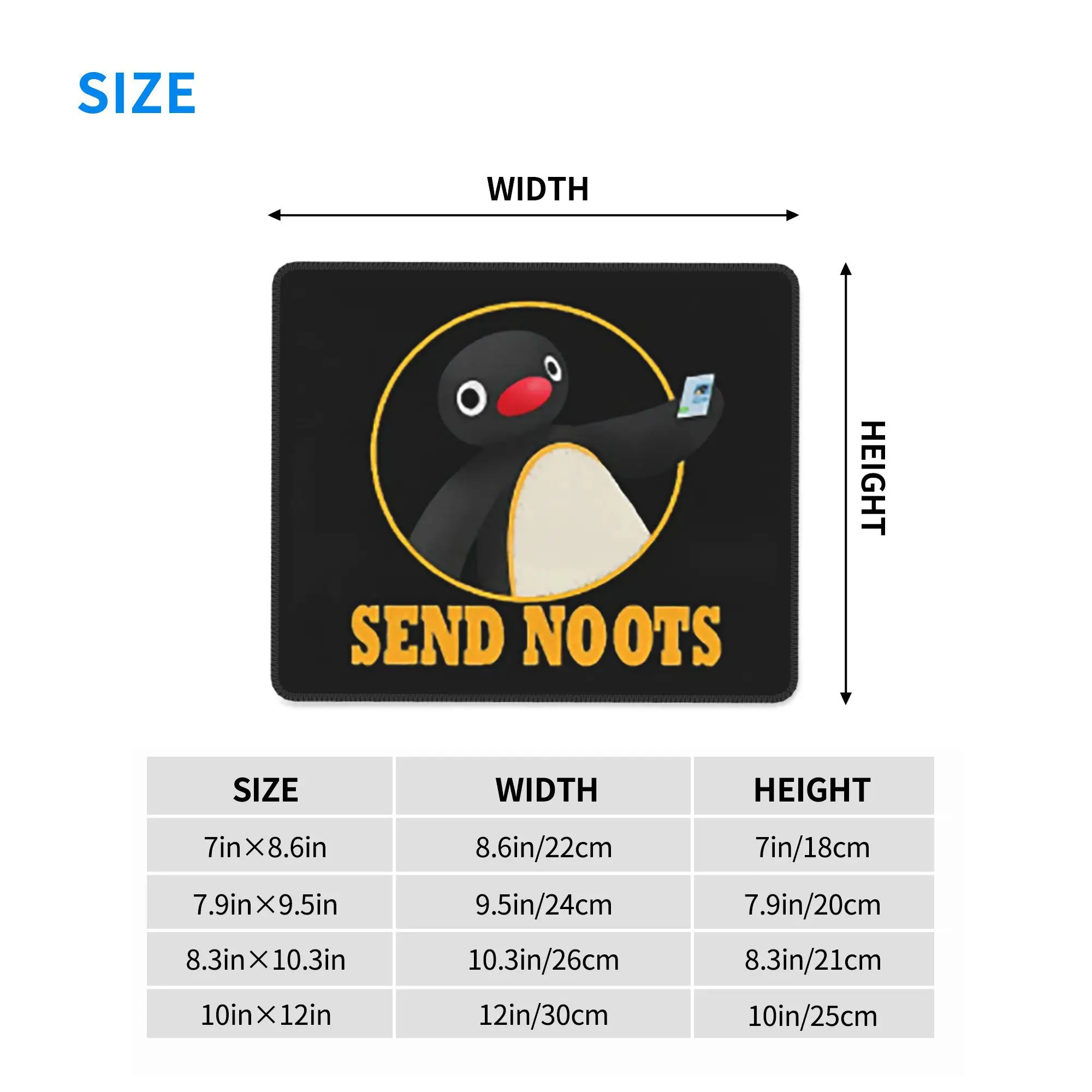 Podkładka pod mysz Pingu Pinga Pingwin TV Podkładka pod klawiaturę komputerową Podkładka pod mysz Gaming PC Laptop Podkładka na biurko Akcesoria biurowe Podkładki na stół