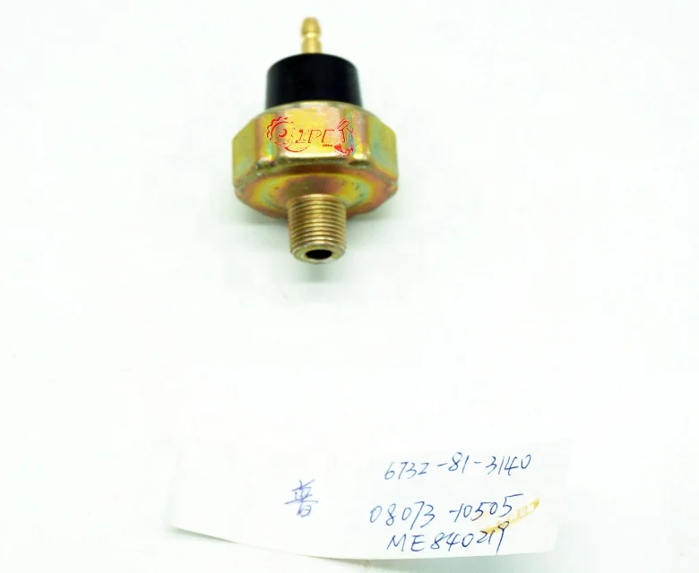 

Excavator Spare Parts 6D95 Engine Oil Pressure Sensor 6732-81-3140 For Komatsu PC200-5 EX200-5