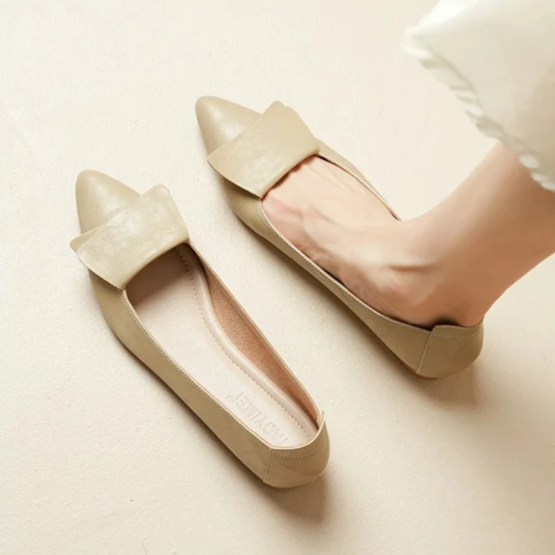 

New Fashion Women Shoes Fashion Pumps Pointed Toe Leather High Heel Shoes OL Basic Dress Shoes