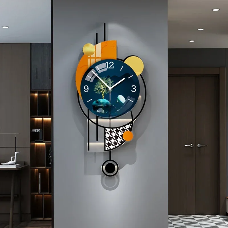

Creative Luxury Living Room Wall Clocks Modern Home Decoration Simple Fashion Home Clock Personality Wall Decoration Wall Clock
