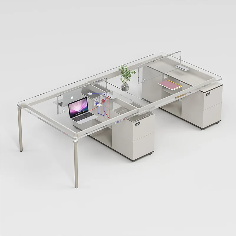 

Office desk and chair combination simple modern office furniture office workstation screen card seat