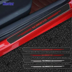 2X Car Protector Door Sill Stickers For VW Volkswagen SCIROCCO Auto Accessories