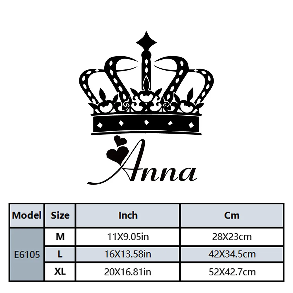 1PC Excellent Queen Personalized Text Pvc Wall Decals Home Decor The best Christmas gifts Decal Creative Stickers