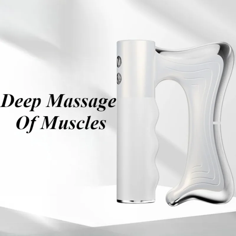 

Электрический нагревательный нож для фасции, инструмент для массажа кожи, фитнес-массажер для соскабливания мышц, EMS, микротоковый массажер