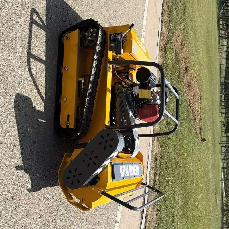 تخصيص جديد وصول Hessne مزرعة صغيرة Flail جزازة العشب RC المنزل الروبوتية الديزل الطاقة الزاحف جزازة العشب لقطع العشب