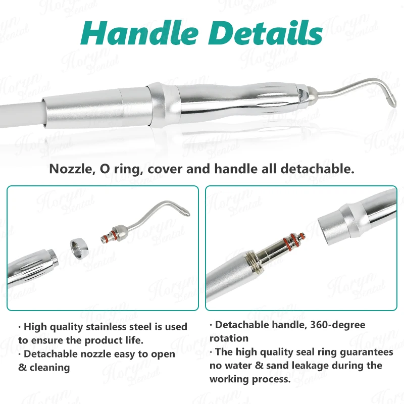 den tal Reinigung der Sandstrahlmaschine Polieren den tal Luftpoliergerät Ausrüstung Reinigung der Zähne für die Klinik