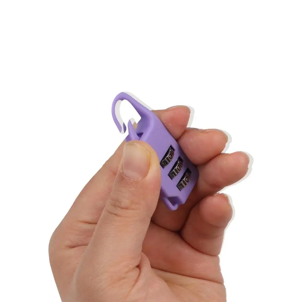 Digit Suitcase Combination Lock Anti-theft 3 Dial Digit Mini Combination Padlock Plastic Drawer Lock Bag Combination Padlock