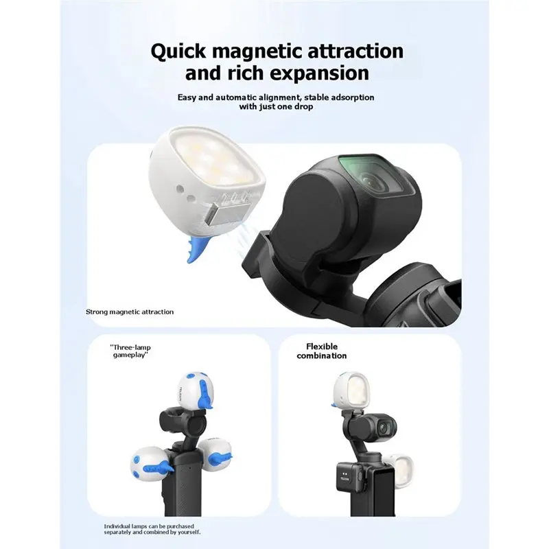 mini-luz-de-relleno-magnetica-a25p-para-dji-osmo-pocket-4-3-luz-led-de-video-de-estilo-monster-de-facil-colocacion-para-vlogging-y-fotografia