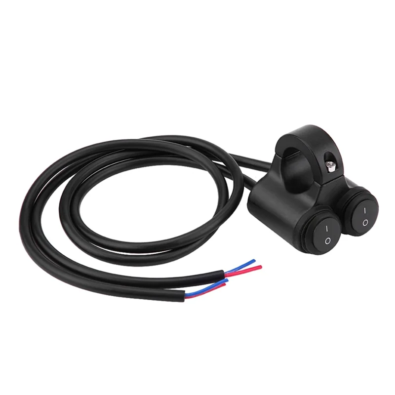 Interrupteur Double Bouton Universel Pour Guidon Moto 22mm (7/8") - Commandes Phares, Clignos, Frein, Antibrouillard, Klaxon