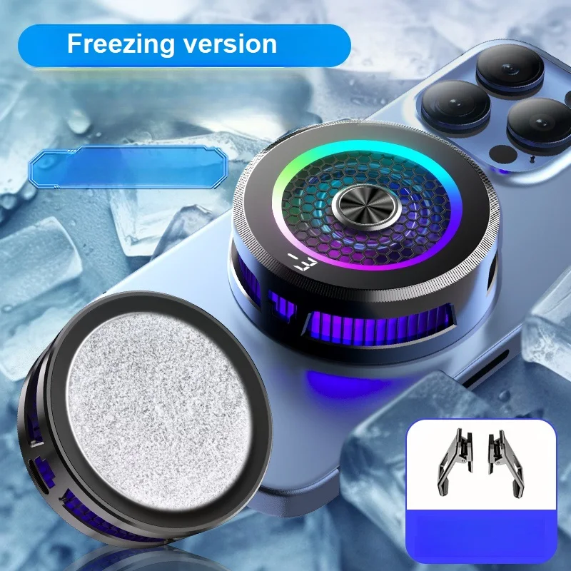 冷却ファンAL19-Fast携帯電話用,2 in 1ラジエーター,磁気バッククリップ,冷却ヒートシンク,iOS用,Android Pubg,高速冷却