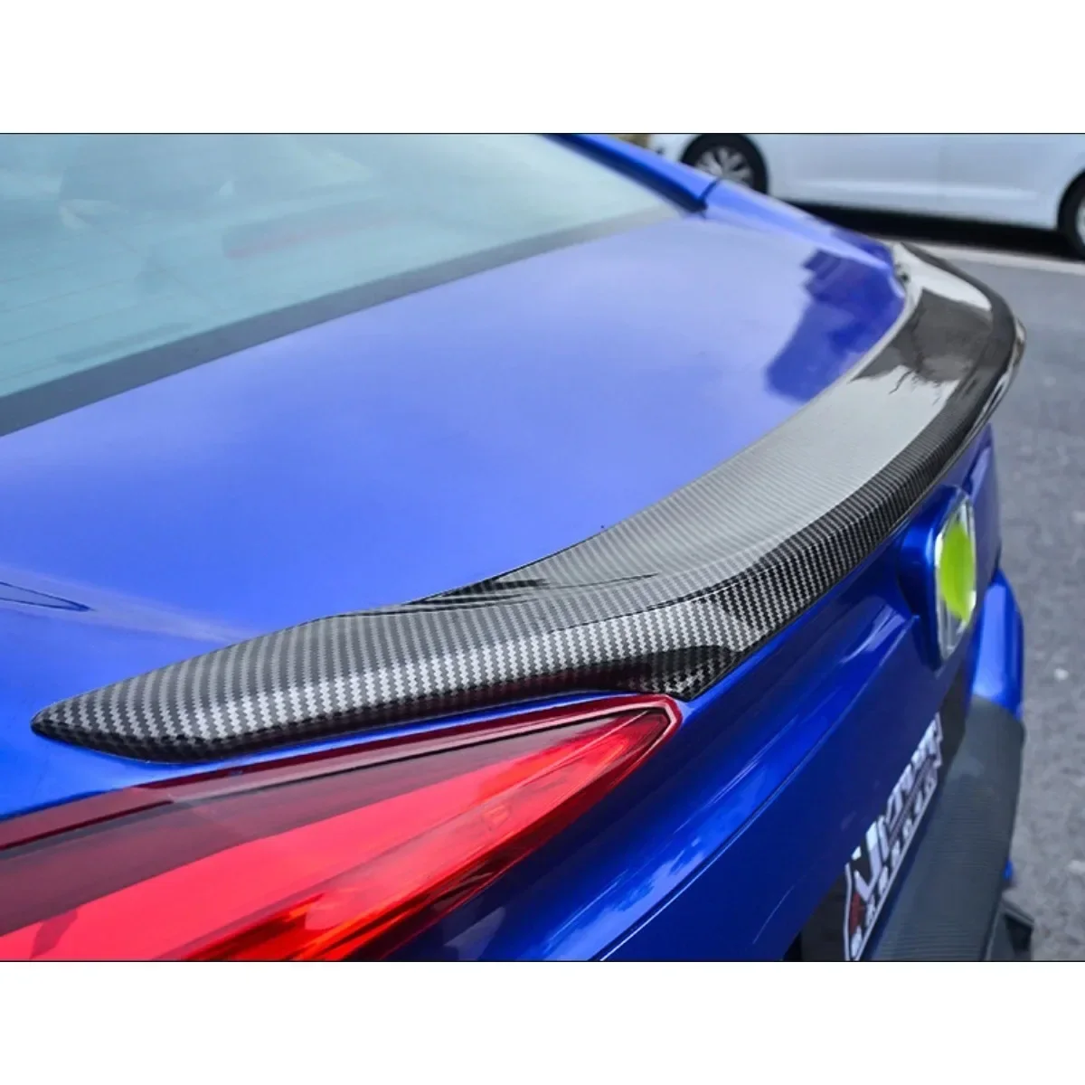 Civic spoiler traseiro do carro de fibra de carbono olhar esporte estilo traseiro tronco asa corpo kit para honda civic 10th gen 2016-2020 acessórios do carro