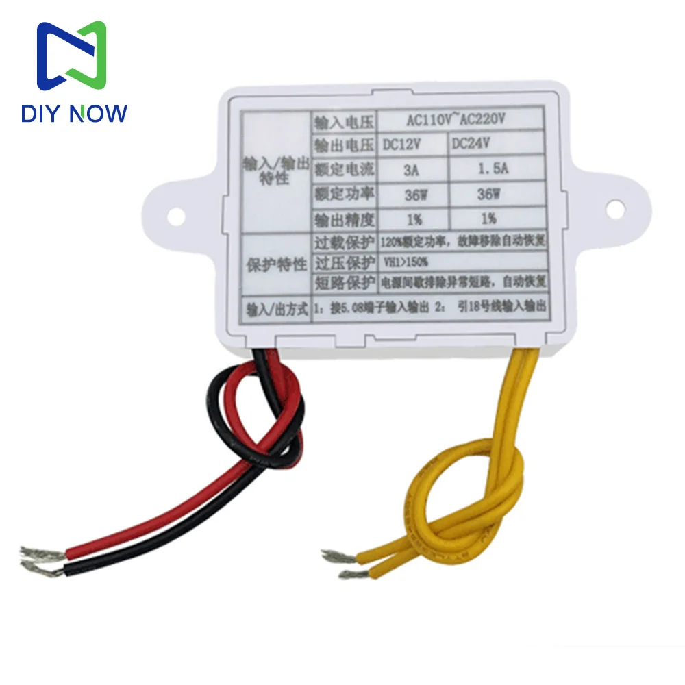 Ac-Dc100-240V Power Module 220V To 12V Safe Voltage For Thermostat Motherboard Power Supply 12V/3A 24V/1.5A