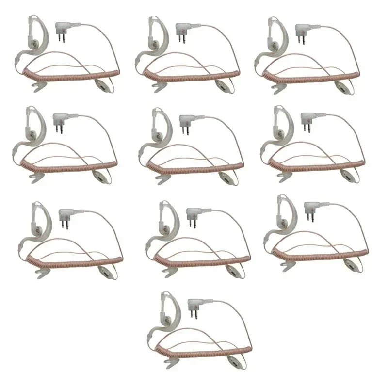 

Lot 10PCS Handsfree Flexible Transparent Earphone PTT Mic Microphone Headset for Motorola GP88 GP88S GP2000 GP3188 GP3688 Radio