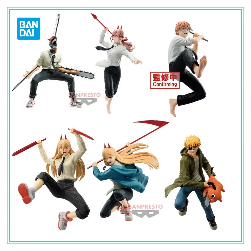 

Bandai Original Banpresto Anime Chainsaw Man Vibration Stars Denji Power PVC Action Figure Model Collectible Toys