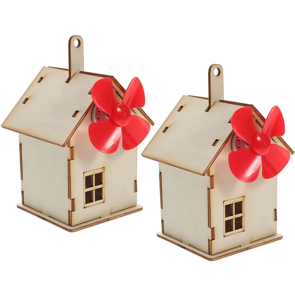 2 ensembles de jouets solaires pour petite maison pour enfants, assemblage, construction d'expérimentation scientifique, puissance