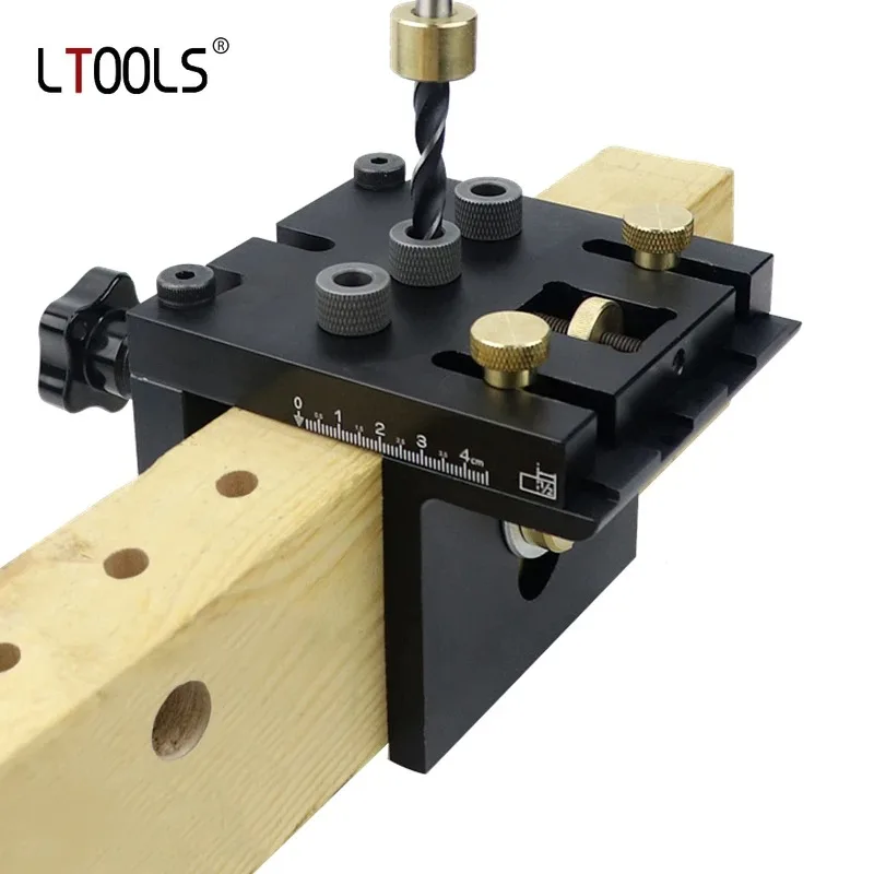 

Woodworking 3-in-1 Drilling Bit Positioner Board Furniture Hole Opener Connector Log Dent Drilling Electric Drill