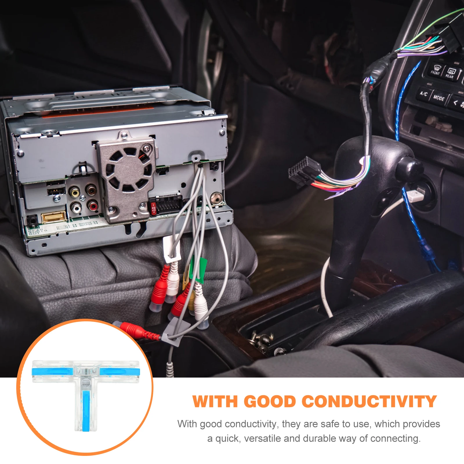 

10pcs Copper Terminals Wire Connectors Blue Transparent Insulated Electrical Repair Kit Splitter Lever Press Set