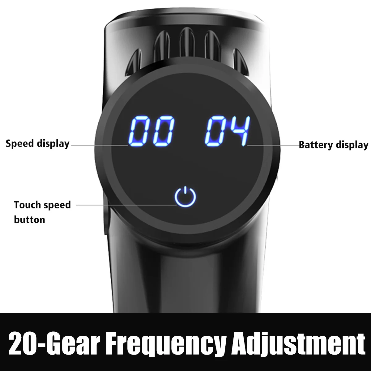 30 Files Body Muscle Massager Electric Therapy Muscle Massage Guns Vibration LED Relaxation Massage Machine Relax Muscle Tools