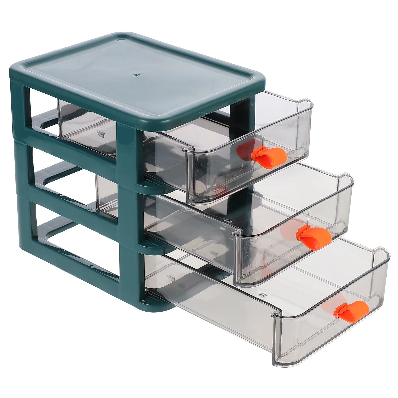 

1 pc Drawer Type Sundries Holder Multi-Deck Transparent Desktop Organizer For Office Study Room Small Desk Storage Box Pp