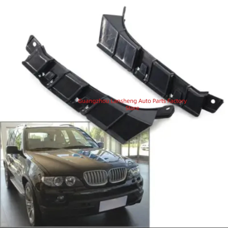 

Car Front Left Right Bumper Cover Bar Support Bracket Holder Guide 51117116668 51117116667 For BMW X5 E53 2003 2004 2005 2006