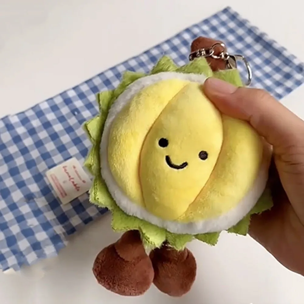 

Fruit Doll Fruit Durian Plush Keychain Collection Soft Durian Plush Doll Pendant Fluffy Cute Durian Plush Toy Keychain