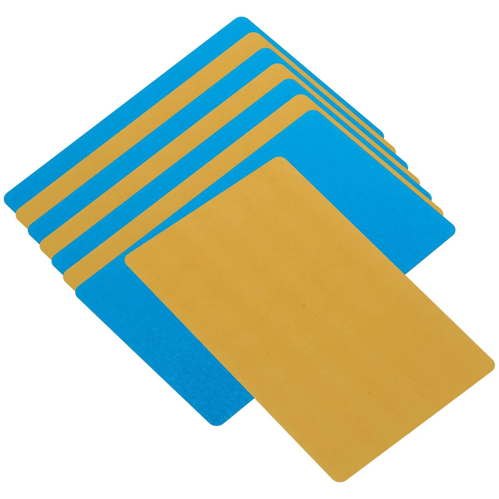 

8 Pcs Metal Business Card Board Sublimation Blanks Cards Printable Nameplate Aluminum Aluminium