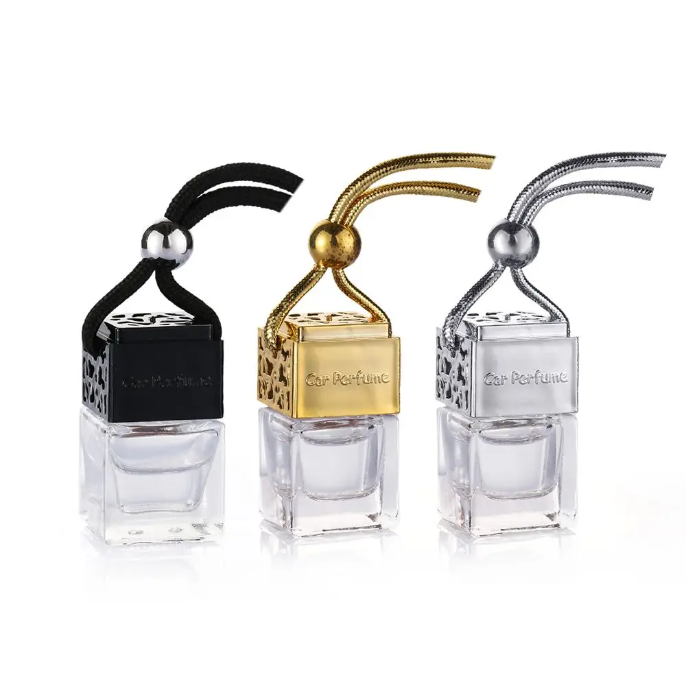 1/3PCS Hanging Empty Car Perfume Bottle Essential Oils Diffuser Fragrance Glass Bottles Air Fresher Auto Ornament Home Decor