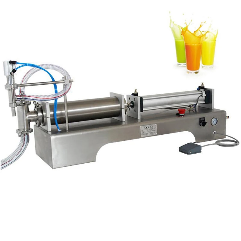 

Pneumatic Liquid Filling Machine For Water Drink Oil Milk Perfum Soy Sauce Quantitative Filler 100-1000ML