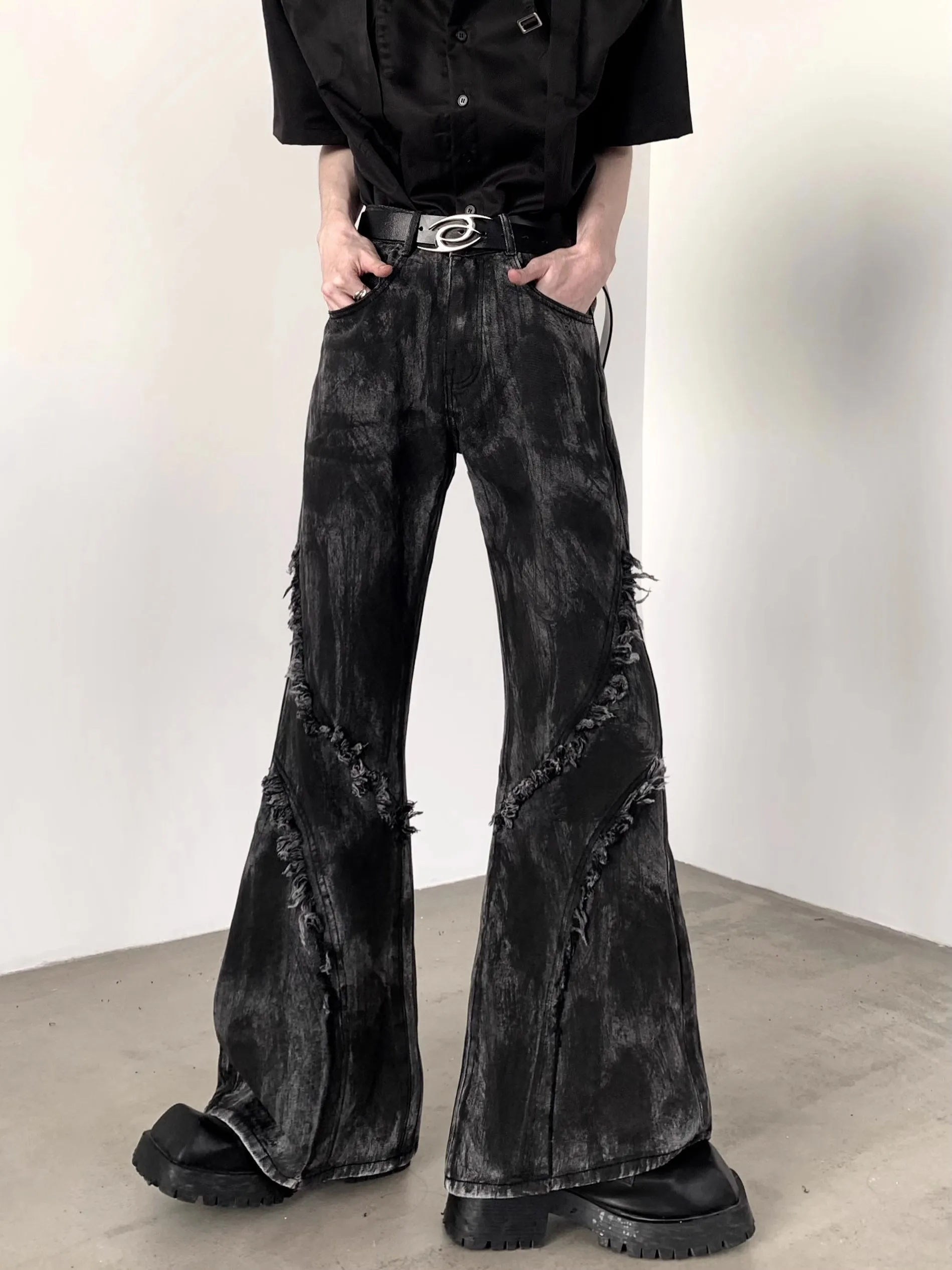 Black High Waist Women Jeans Hip-hop Style Fashion Vintage Streetwear Y2K Wide Leg Jean 2024 Female Trouser Baggy Denim Pants