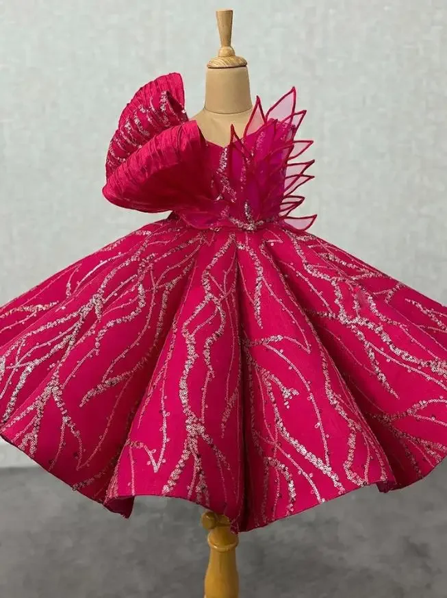New Children\'s Party Dress Wedding Birthday Party Flower Girls Dresses A3705 Wholesale Girls Evening Gowns