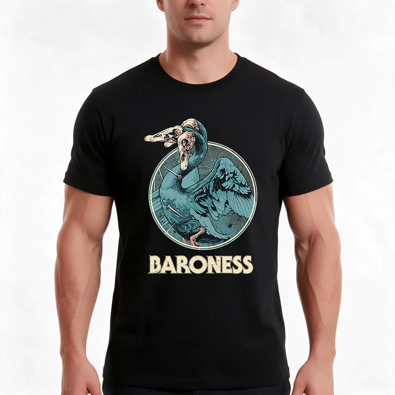 Steel That Sleeps the Eye Baroness Gift Fan T-Shirt, Summer Casual Cotton Tee, Oversized Streetwear Tops, Vintage Graphic Print