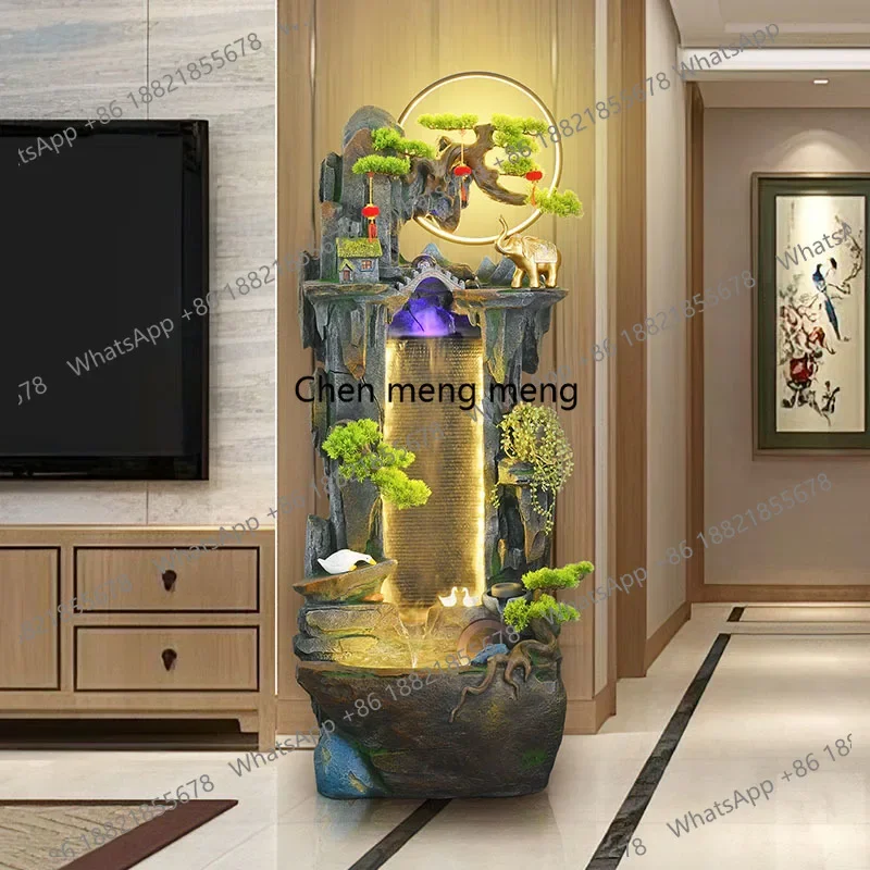 Entrance decorations, flowing water floor ornaments, water landscape fish pond opening to attract wealth and gifts