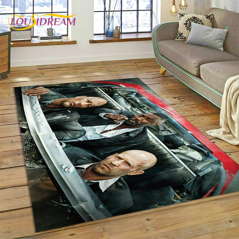 

Latest Fast & Furious X 10 Vin Diesel Movie Rug Carpet for Living Room Bedroom Home Decor,Non-slip Decoration for Sofa Doormat