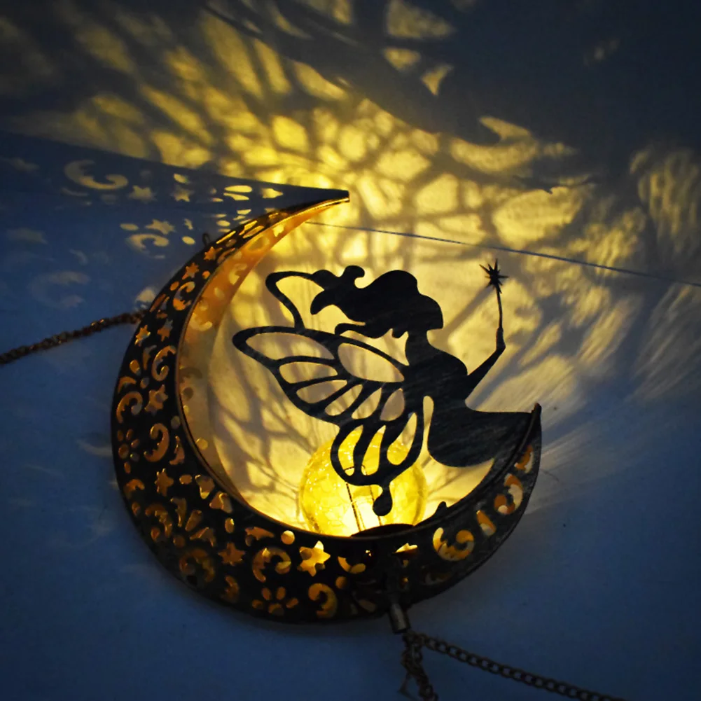 LED Landscape Lighting Fairy Decorative Pathway Landscape Lights Swing Solar Automatic Switch Hollow Out for Home Garden